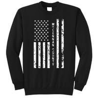 Mclennan County United States Distressed Us Flag Tall Sweatshirt