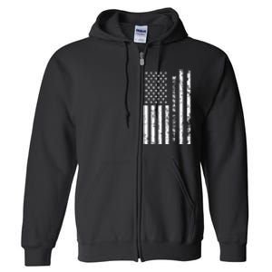 Mclennan County United States Distressed Us Flag Full Zip Hoodie