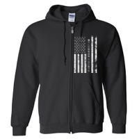 Mclennan County United States Distressed Us Flag Full Zip Hoodie