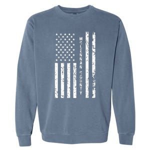 Mclennan County United States Distressed Us Flag Garment-Dyed Sweatshirt