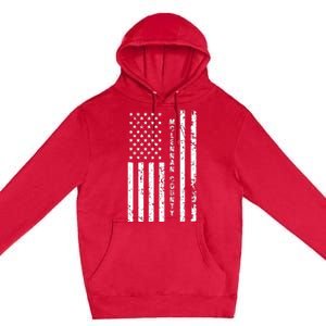 Mclennan County United States Distressed Us Flag Premium Pullover Hoodie