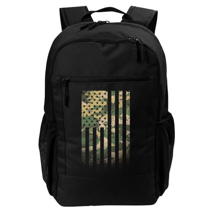 Military Camouflage USA American Flag Backpack