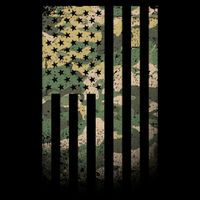 Military Camouflage USA American Flag Bag