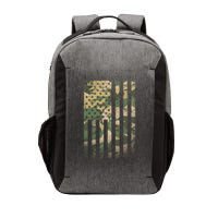 Military Camouflage USA American Flag Vector Backpack