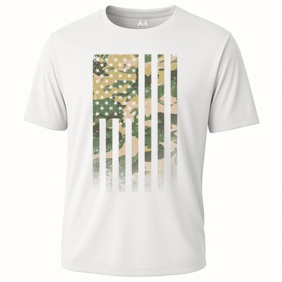 Military Camouflage USA American Flag Performance Shirt