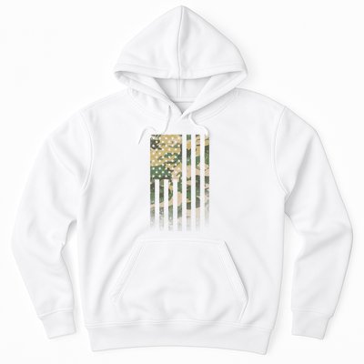 Military Camouflage USA American Flag Hoodie