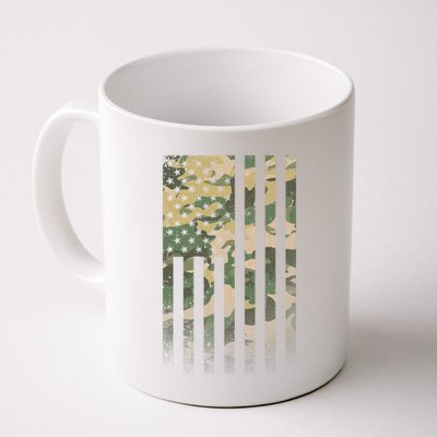 Military Camouflage USA American Flag Mug