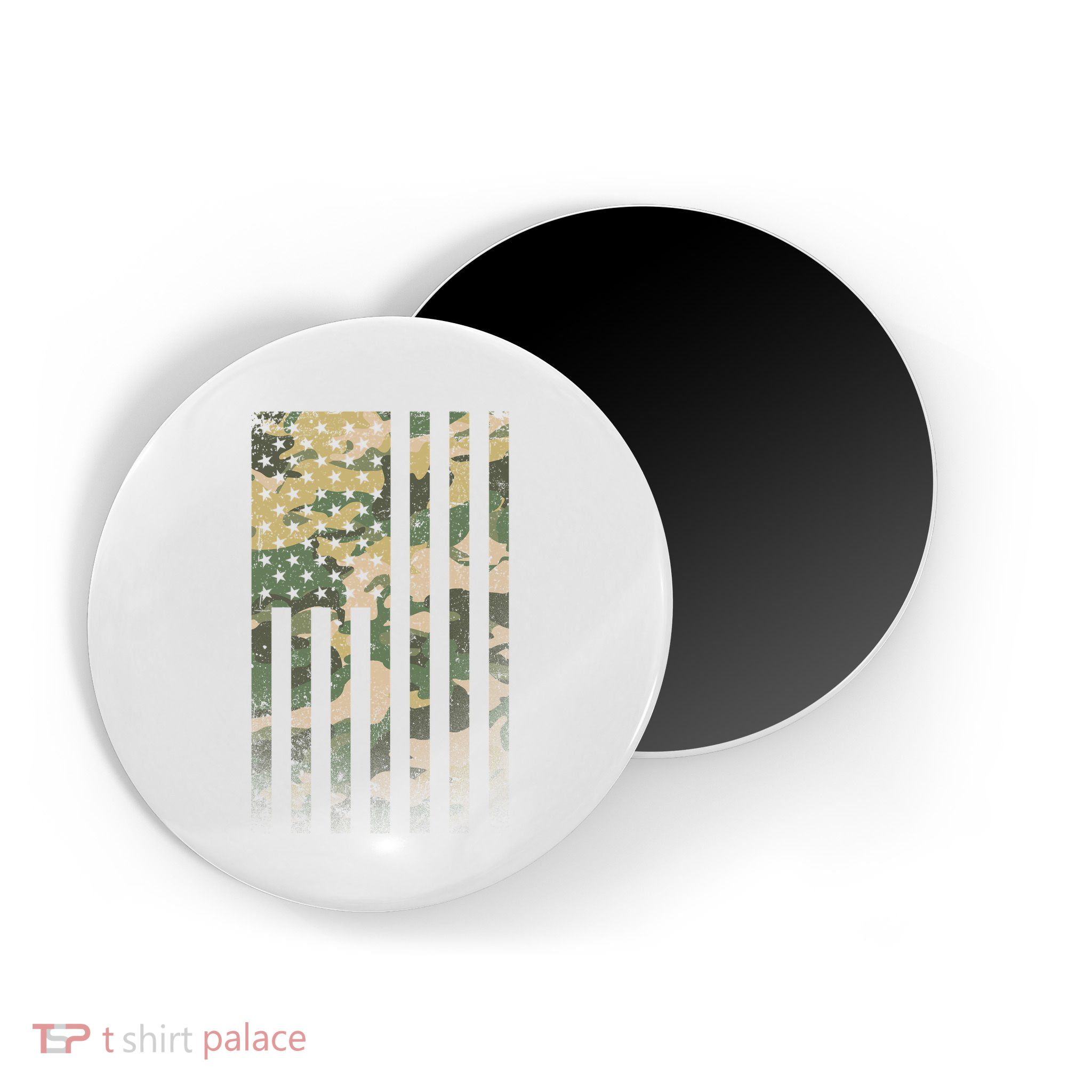 Military Camouflage USA American Flag Magnet