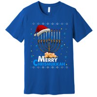 Merry Chrismukkah Ugly Xmas Funny Hanukkah Christmas Gift Premium T-Shirt