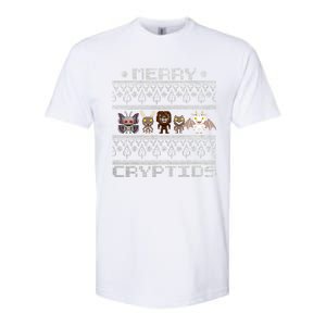 Merry Cryptids Ugly Christmas Bigfoot Moth Wendigo Gift Softstyle CVC T-Shirt