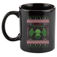 Merry Cthulhumas! Ugly Christmas Cthulhu Cute Gift 11oz C Handle Ceramic Mug