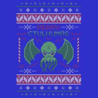 Merry Cthulhumas! Ugly Christmas Cthulhu Cute Gift Button