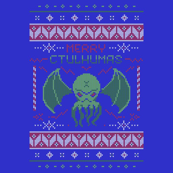 Merry Cthulhumas! Ugly Christmas Cthulhu Cute Gift Button