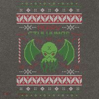 Merry Cthulhumas! Ugly Christmas Cthulhu Cute Gift Cotton Canvas Backpack