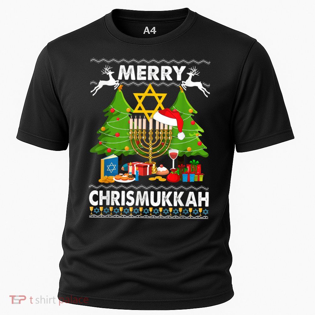 Merry Christmukkah Ugly Jewish Xmas Christmas Hanukkah Performance Shirt