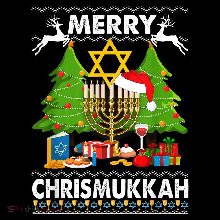 Merry Christmukkah Ugly Jewish Xmas Christmas Hanukkah Wool Snapback Cap