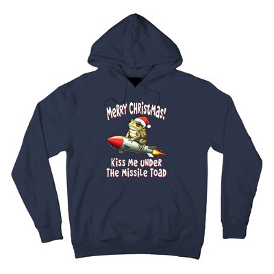 Merry Christmas Under The Missile Toad Hoodie