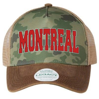 Montreal Canada Varsity Style Vintage Retro Canadian Sports Gift Legacy Tie Dye Trucker Hat