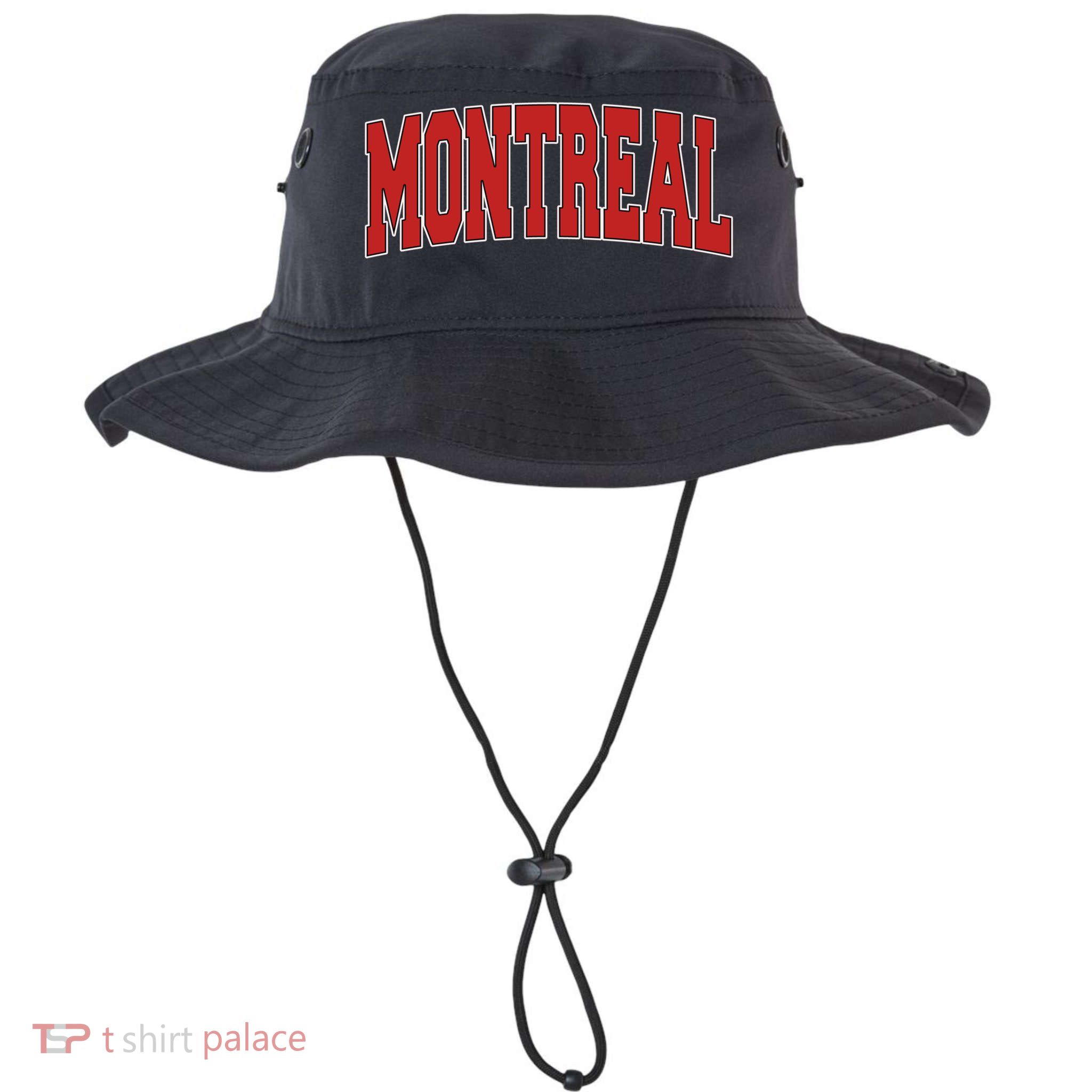 Montreal Canada Varsity Style Vintage Retro Canadian Sports Gift Bucket Hat