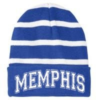 Memphis Classic Vintage Tennessee Sports Cute Gift Striped Beanie with Solid Band