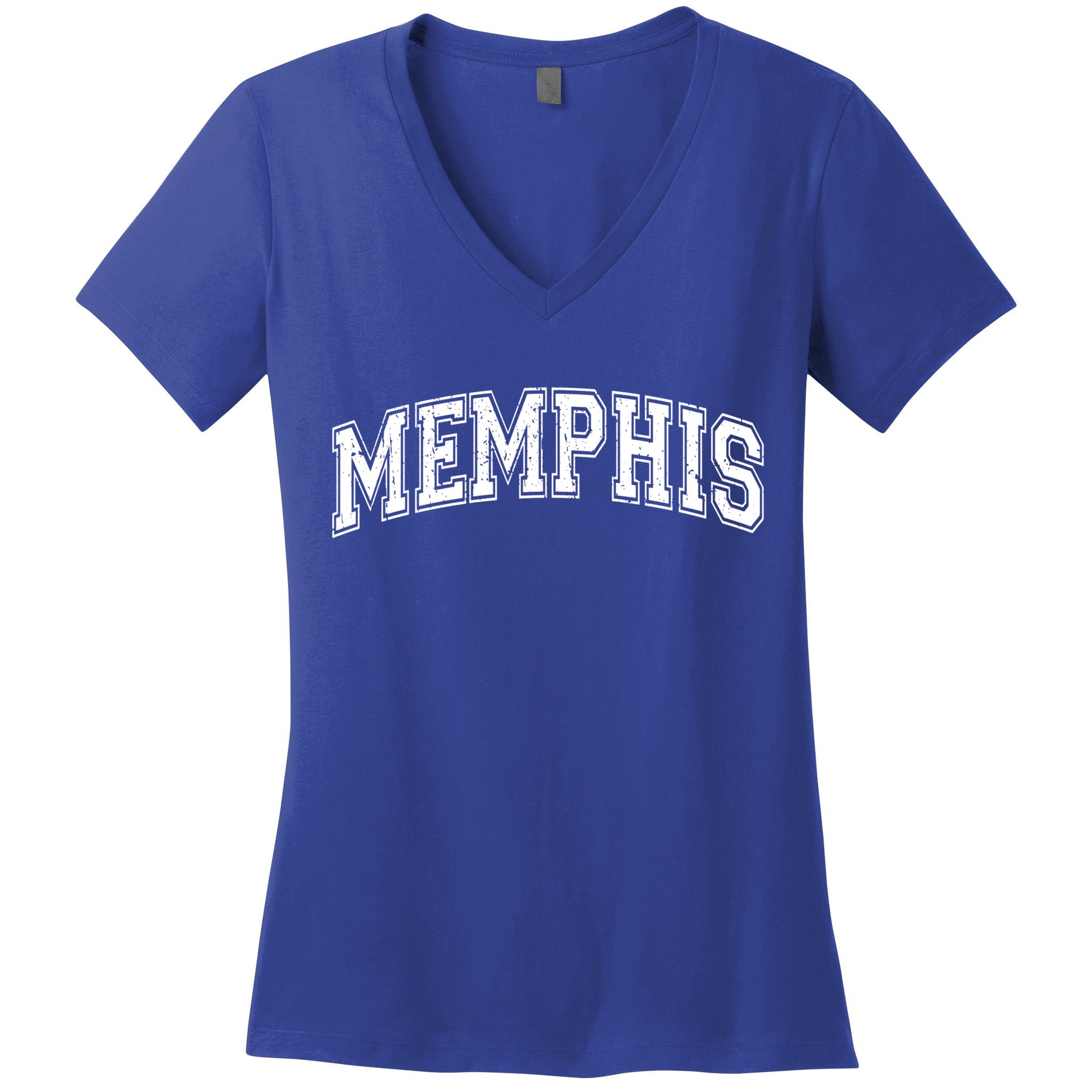 Memphis Classic Vintage Tennessee Sports Cute Gift Women's V-Neck T-Shirt