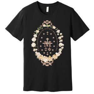 Marian Catholic Virgin Mary Catholic Gifts For Women Marian Cross Premium T-Shirt