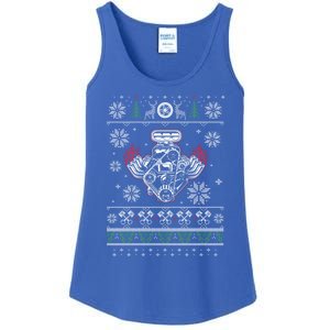 Muscle Car V8 Engine Lovers Ugly Christmas Ugly Design Cool Gift Ladies Essential Tank