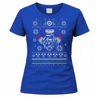 Muscle Car V8 Engine Lovers Ugly Christmas Ugly Design Cool Gift Women's T-Shirt