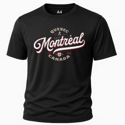 Montreal Canada Vintage Quebec French Canadian Gift Travel Performance Shirt