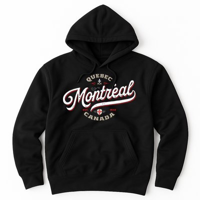 Montreal Canada Vintage Quebec French Canadian Gift Travel Hoodie