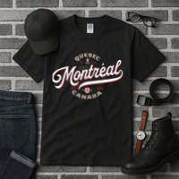 Montreal Canada Vintage Quebec French Canadian Gift Travel Tall T-Shirt