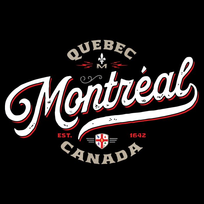 Montreal Canada Vintage Quebec French Canadian Gift Travel Tall T-Shirt