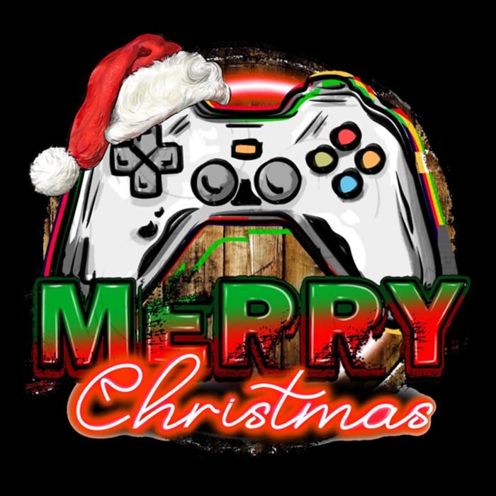 Merry Christmas Video Game Controller Xmas Santa Hat Gamer Meaningful Gift Drawstring Bag