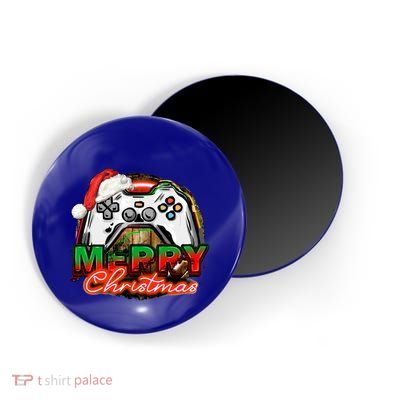 Merry Christmas Video Game Controller Xmas Santa Hat Gamer Meaningful Gift Magnet