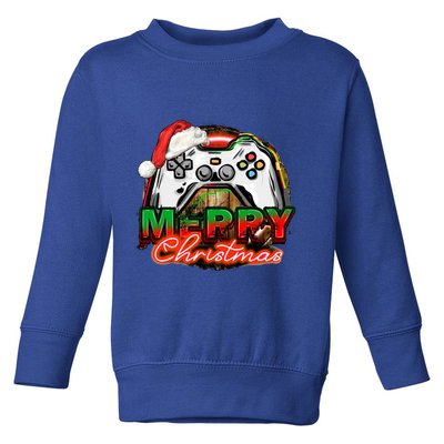 Merry Christmas Video Game Controller Xmas Santa Hat Gamer Meaningful Gift Toddler Sweatshirt