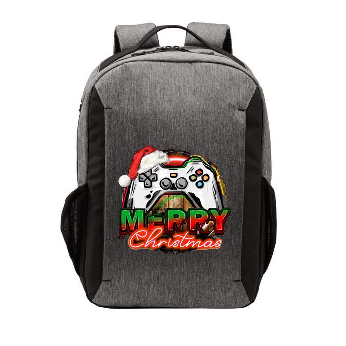 Merry Christmas Video Game Controller Xmas Santa Hat Gamer Meaningful Gift Vector Backpack