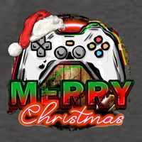 Merry Christmas Video Game Controller Xmas Santa Hat Gamer Meaningful Gift Vector Backpack
