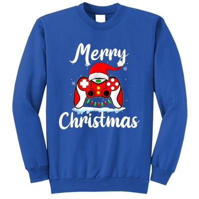 Merry Christmas Video Game Controller Santa Hat Gamer Xmas Gift Sweatshirt