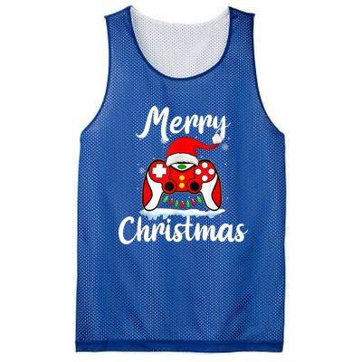 Merry Christmas Video Game Controller Santa Hat Gamer Xmas Gift Mesh Reversible Basketball Jersey Tank