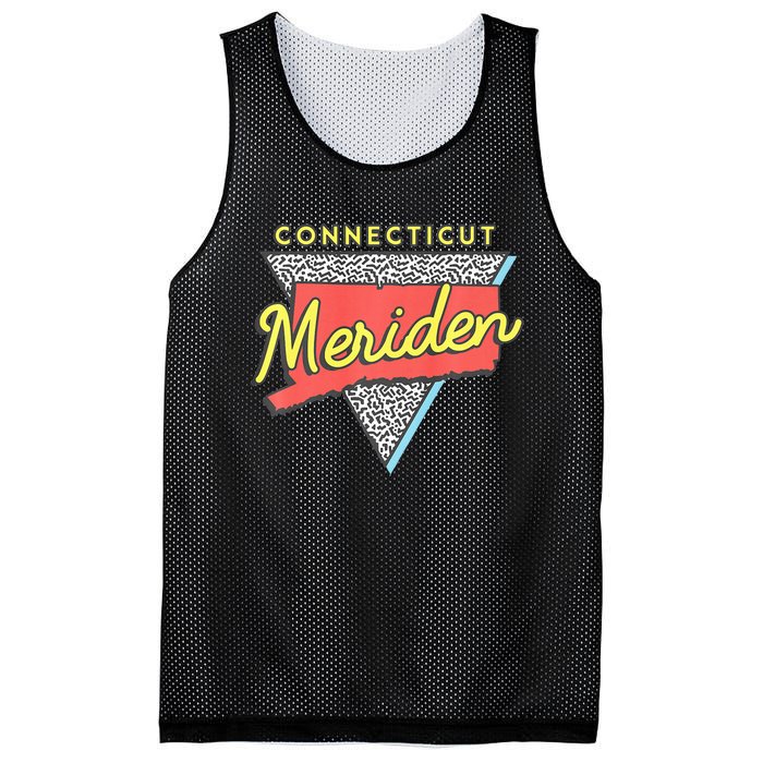 Meriden Connecticut Vintage Ct Triangle Mesh Reversible Basketball Jersey Tank