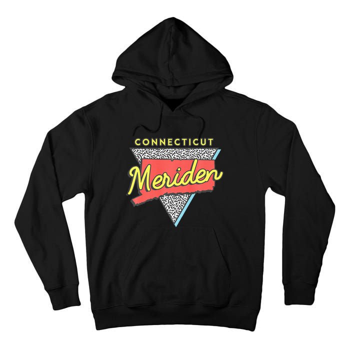 Meriden Connecticut Vintage Ct Triangle Tall Hoodie