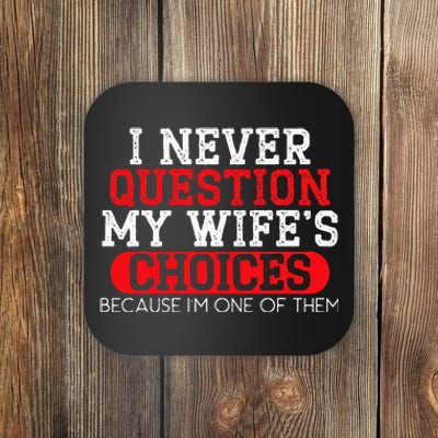 Married Couple Wedding Anniversary Funny Marriage Coaster