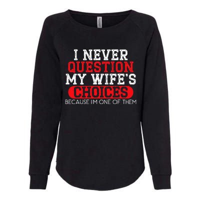 Married Couple Wedding Anniversary Funny Marriage Womens California Wash Sweatshirt