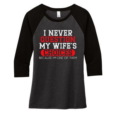 Married Couple Wedding Anniversary Funny Marriage Women's Tri-Blend 3/4-Sleeve Raglan Shirt