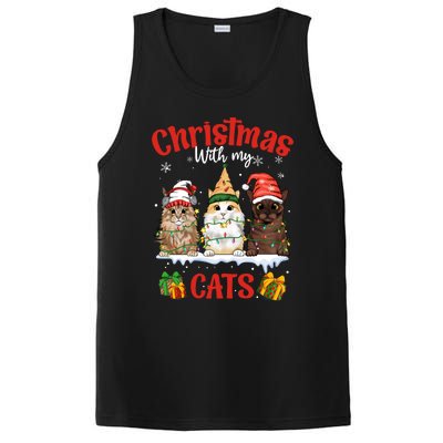 Meowy Christmas With My Cats Feline Fun Christmas Cat Gift PosiCharge Competitor Tank