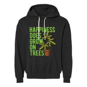 Marijuana Cannabis Weed Growing Grower Garment-Dyed Fleece Hoodie