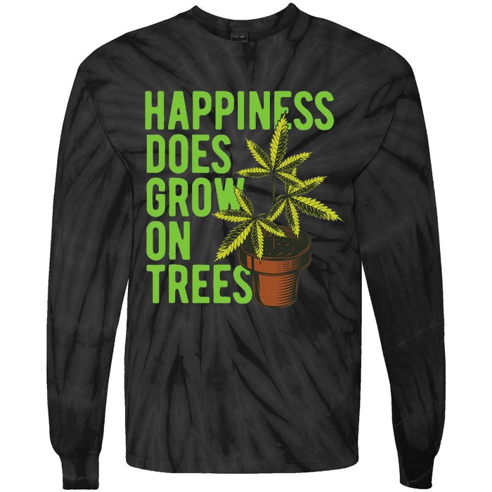 Marijuana Cannabis Weed Growing Grower Tie-Dye Long Sleeve Shirt