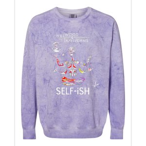 Meditation Colorful Will Wood Selffish Colorblast Crewneck Sweatshirt