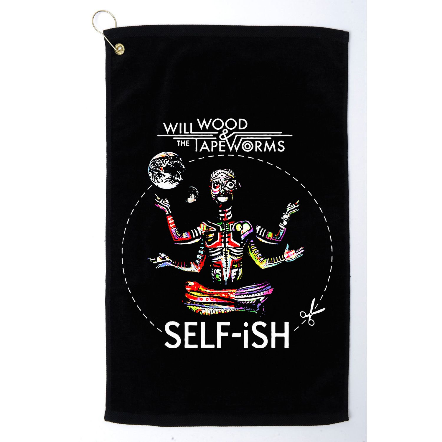 Meditation Colorful Will Wood Selffish Golf Towel