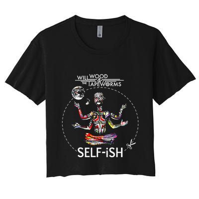 Meditation Colorful Will Wood Selffish Crop Top